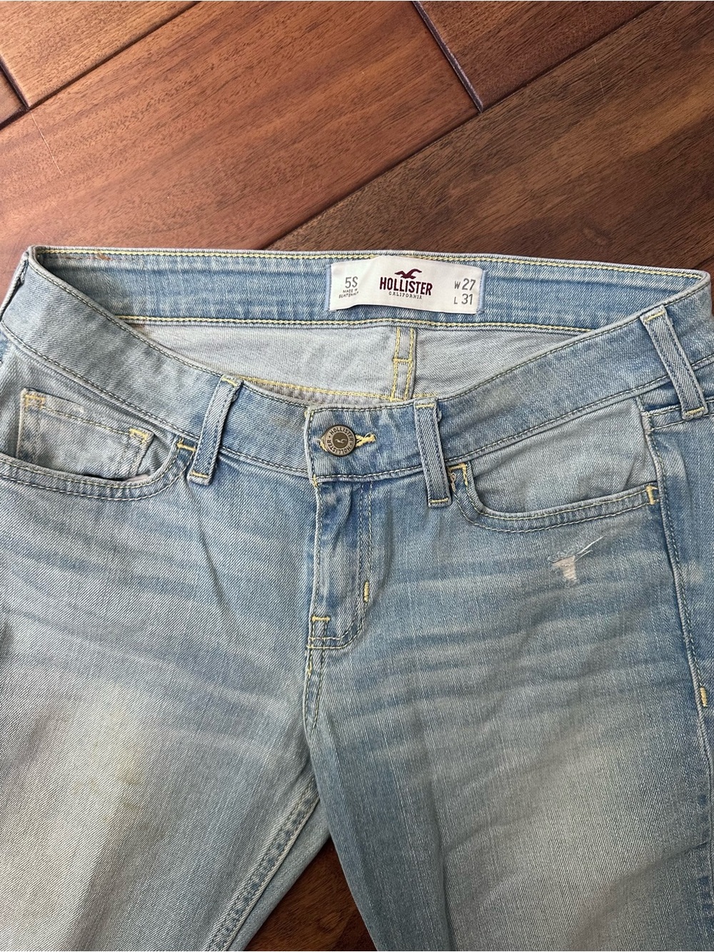 Hollister Women's Light Blue Boot Cut Jeans